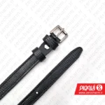 کمربند زنانه چرم لیزارد مشکی