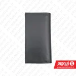 کیف پول و موبایل چرم مشکی به صورت در بسته