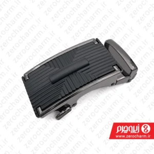 سگک ریلی کمربند مردانه رنگ دودی و مشکی