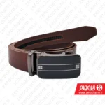 کمربند ریلی مردانه قهوه ای چرم طبیعی پوست مار