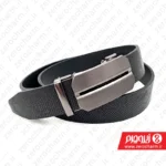 کمربند ریلی مردانه مشکی چرم طبیعی پوست مار
