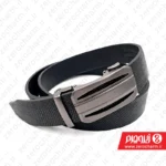 کمربند ریلی مردانه مشکی چرم طبیعی پوست مار