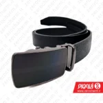 کمربند ریلی مردانه مشکی چرم طبیعی پوست مار