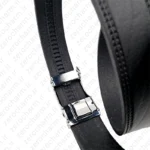 کمربند ریلی مشکی چرم اصل