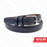 کمربند زنانه چرمی ۲.۵ سانتی رنگ سرمه ای