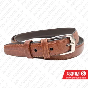کمربند زنانه چرمی ۲.۵ سانتی رنگ عسلی