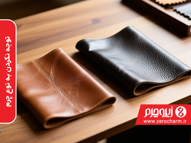 توجه نکردن به نوع چرم