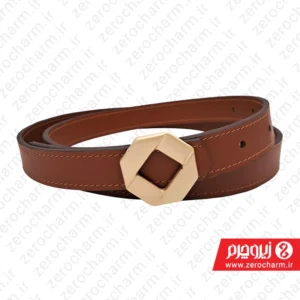 قیمت کمربند زنانه چرم اصل رنگ عسلی سایز 2.5 سانتیمتر