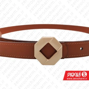 قیمت کمربند زنانه چرم اصل رنگ عسلی سایز 2.5 سانتیمتر