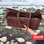 کیف شل و ول جیر زنانه قهوه ای