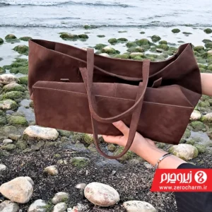 کیف شل و ول جیر زنانه قهوه ای
