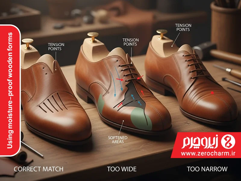 روشهای حرفهای و صنعتی جا باز کردن کفش چرم